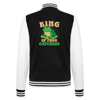 Frog Catcher King Of Frog - College-Sweatjacke - Schwarz/Weiß - Hinten - Marisol (170cm)