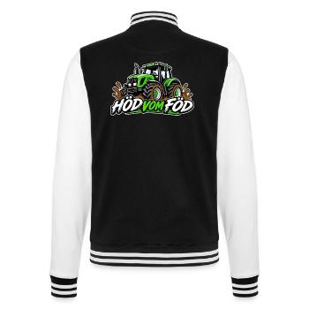 Höd vom Föd - Held vom Feld - College-Sweatjacke - Schwarz/Weiß - Hinten - Marisol (170cm)
