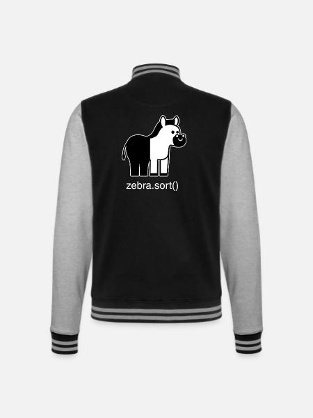 Zèbre assorti - Veste Teddy - noir/gris chiné