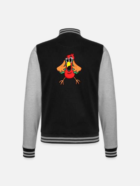 Parrot jungle - College Sweat Jacket - black/heather grey
