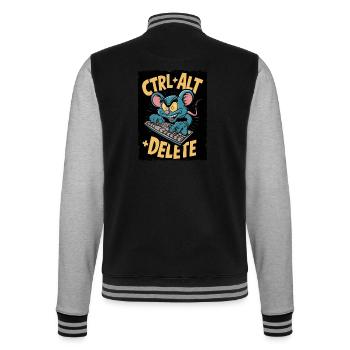 Strg Alt Entf Tastatur Maus Humor - College-Sweatjacke - Schwarz/Grau meliert - Hinten - Marisol (170cm)