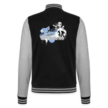 Urban Adventure Silhouetten - College-Sweatjacke - Schwarz/Grau meliert - Hinten - Marisol (170cm)
