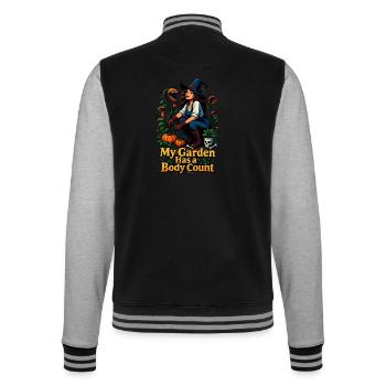 Hexengarten Body Count - College-Sweatjacke - Schwarz/Grau meliert - Hinten - Marisol (170cm)