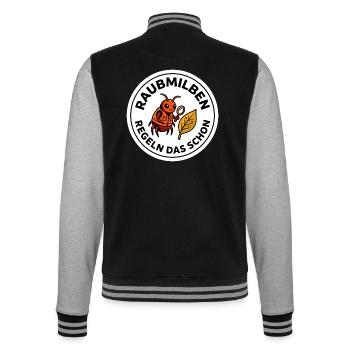 Raubmilben Regeln Das Schon Nützlinge - College-Sweatjacke - Schwarz/Grau meliert - Hinten - Marisol (170cm)