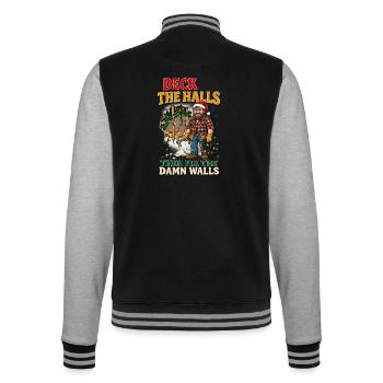 Dekoriere die Flure und repariere dann die Wände - College-Sweatjacke - Schwarz/Grau meliert - Hinten - Marisol (170cm)