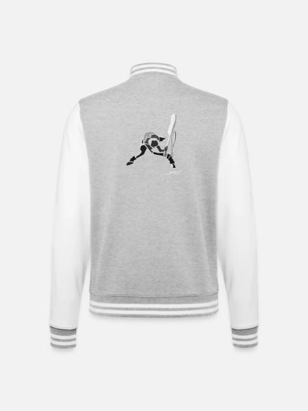 strummer-spread - Veste Teddy - gris chiné / blanc