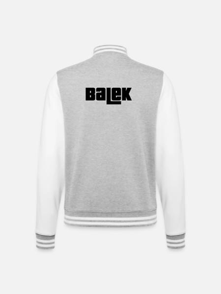 Balek - Veste Teddy - gris chiné / blanc