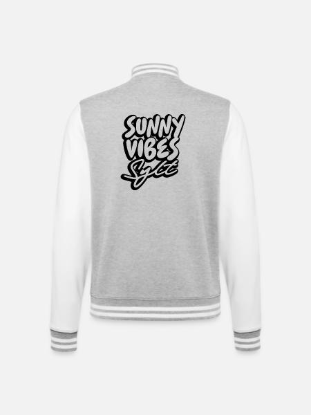 SUNNY VIBES SYLT - College Sweat Jacket - heather grey/white