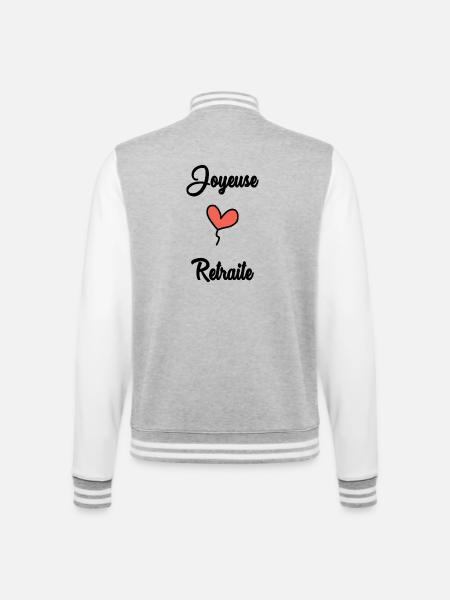 COLLEAGUE. START. RETIREMENT - College Sweat Jacket - heather grey/white