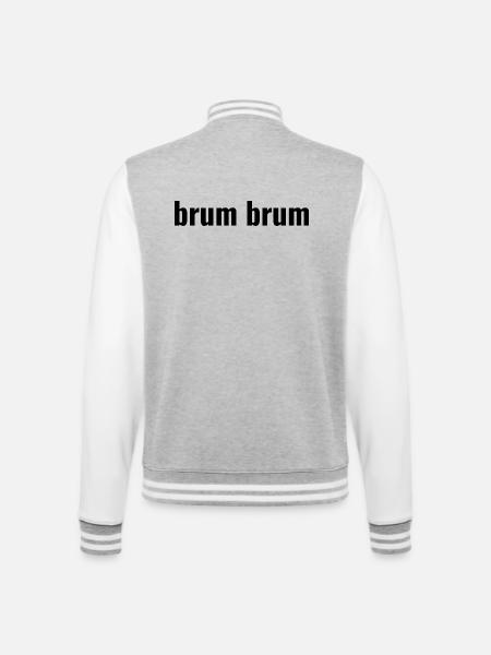 Brum Brum - Veste Teddy - gris chiné / blanc