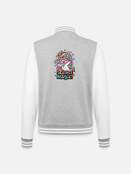 Science Magic! - College Sweat Jacket - heather grey/white