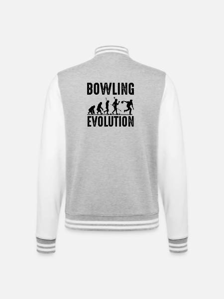 Bowling - Veste Teddy - gris chiné / blanc