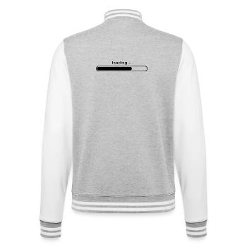 loading symbol - College Sweat Jacket - heather grey/white - Back - Marisol (170cm)