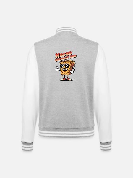 Nacho Average Dad - College Sweat Jacket - heather grey/white
