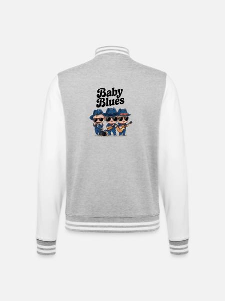 Baby Blues - Veste Teddy - gris chiné / blanc