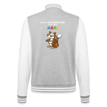 Beste Suchmaschine der Welt: MAMA - College-Sweatjacke - Grau meliert/Weiß - Hinten - Marisol (170cm)