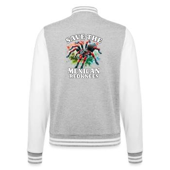 Save Rotknie Vogelspinne - College-Sweatjacke - Grau meliert/Weiß - Hinten - Marisol (170cm)
