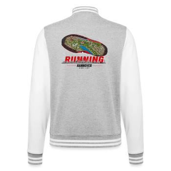 Running Hannover Laufschuh Stadtkarte - hell - College-Sweatjacke - Grau meliert/Weiß - Hinten - Marisol (170cm)