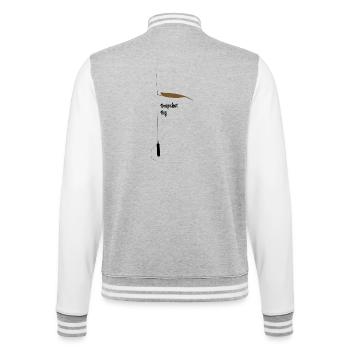 Dropshot Rig - College-Sweatjacke - Grau meliert/Weiß - Hinten - Marisol (170cm)