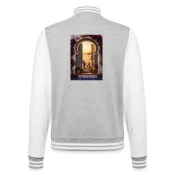 Seaview Arch Andalusia - College-Sweatjacke - Grau meliert/Weiß - Hinten - Marisol (170cm)