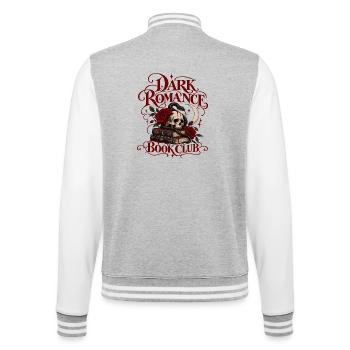 Dark Romance Book Club - College-Sweatjacke - Grau meliert/Weiß - Hinten - Marisol (170cm)