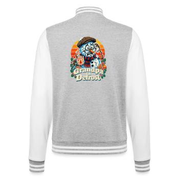 Christmas Schneemann Grandpa In Defrost - College-Sweatjacke - Grau meliert/Weiß - Hinten - Marisol (170cm)