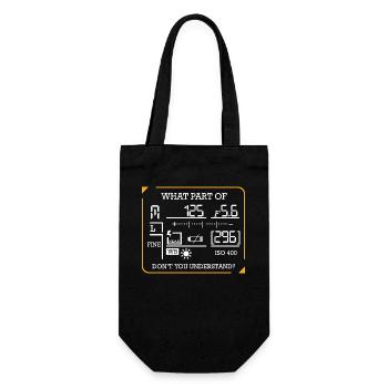 photographer - Gift Bag for Bottles - black - Front