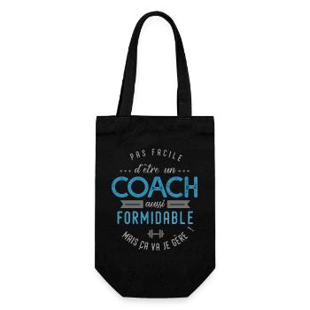 COACH entraineur sportif cadeau - Sac à bouteille - noir - Devant