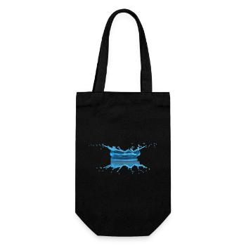 goutte eau - Sac à bouteille - noir - Devant