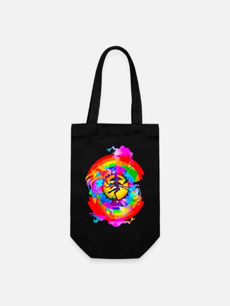 Regenbogen Shiva Tantra - Geschenkbeutel für Flaschen - Schwarz