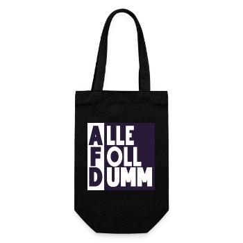 Alle Foll dumm! - Geschenkbeutel für Flaschen - Schwarz - Vorne