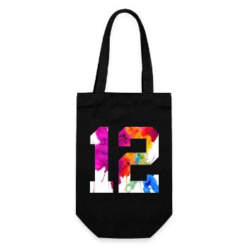 NUMÉRO 12 ANS 12E ANNIVERSAIRE - Sac à bouteille - noir - Devant