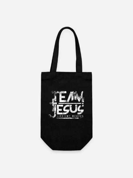 Team Jesus - Geschenkbeutel für Flaschen - Schwarz