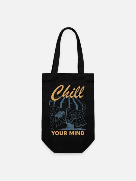 Chill Your Mind - Geschenkbeutel für Flaschen - Schwarz