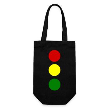 Ampel - Geschenkbeutel für Flaschen - Schwarz - Vorne