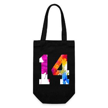 NUMÉRO 14 ANS 14E ANNIVERSAIRE - Sac à bouteille - noir - Devant