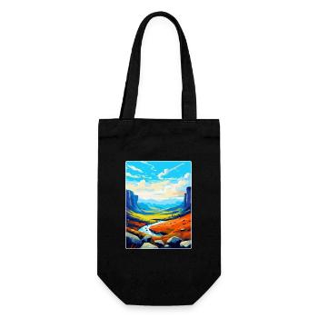 High Cup Nick Cumbria Affiche de voyage vintage WPA - Sac à bouteille - noir - Devant