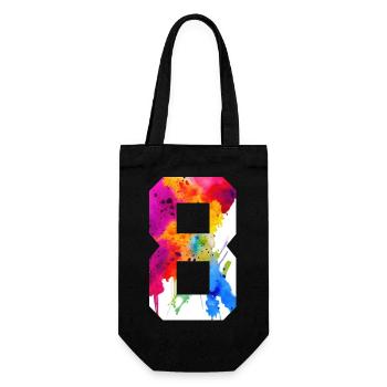 NUMBER 8 YEARS OLD 8TH BIRTHDAY - Gift Bag for Bottles - black - Front