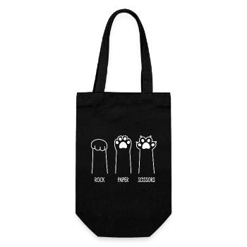 Roche Papier Ciseaux - Sac à bouteille - noir - Devant