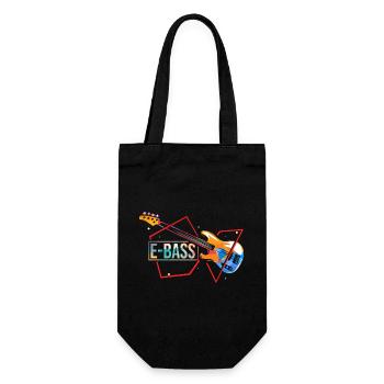 Grooviger Bassist Bühnenauftritt - Geschenkbeutel für Flaschen - Schwarz - Vorne