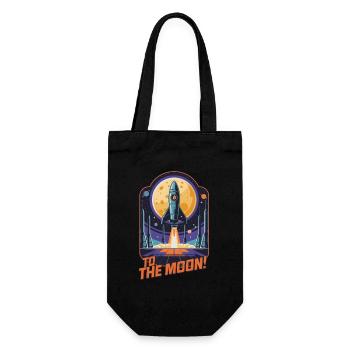 To The Moon - Gift Bag for Bottles - black - Front