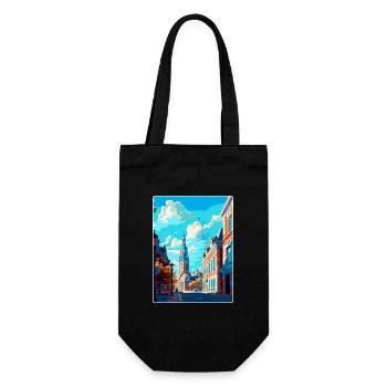 Breda Niederlande Vintage Reiseplakat Souvenir - Geschenkbeutel für Flaschen - Schwarz - Vorne