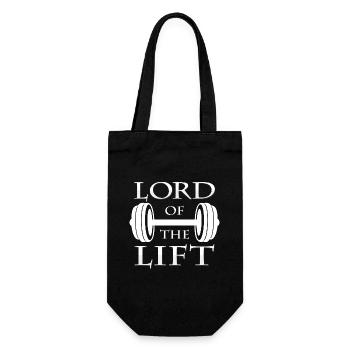 dumbbell - Gift Bag for Bottles - black - Front