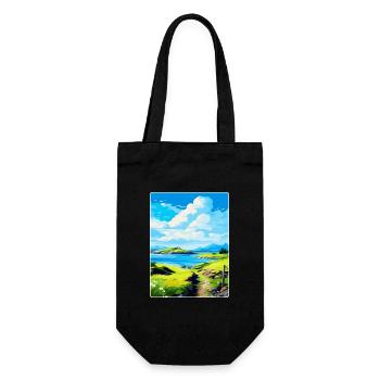 Isle Of Lismore Schottland Vereinigtes Königreich Vintage Reiseposter - Geschenkbeutel für Flaschen - Schwarz - Vorne