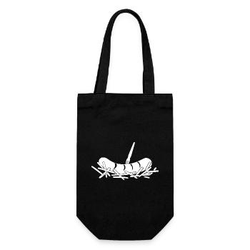 French fries currywurst - Gift Bag for Bottles - black - Front