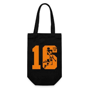 NUMBER 16 BASKETBALL 16TH BIRTHDAY - Gift Bag for Bottles - black - Front