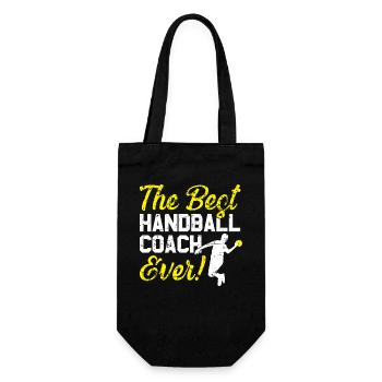 Bester Handball Trainer - Geschenkbeutel für Flaschen - Schwarz - Vorne