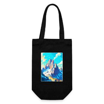 Dachstein Österreich Vintage Reiseplakat Souvenir - Geschenkbeutel für Flaschen - Schwarz - Vorne