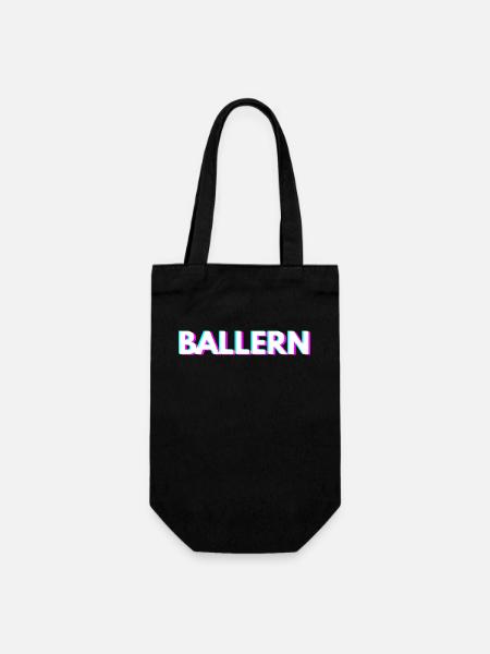Ballern Techno Rave Raver - Geschenkbeutel für Flaschen - Schwarz