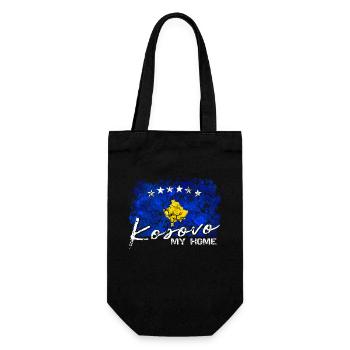 Kosovo Gift - Geschenkbeutel für Flaschen - Schwarz - Vorne